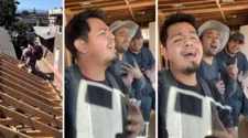 Constructores liderados por un chapín se vuelven virales por su "talento" para cantar