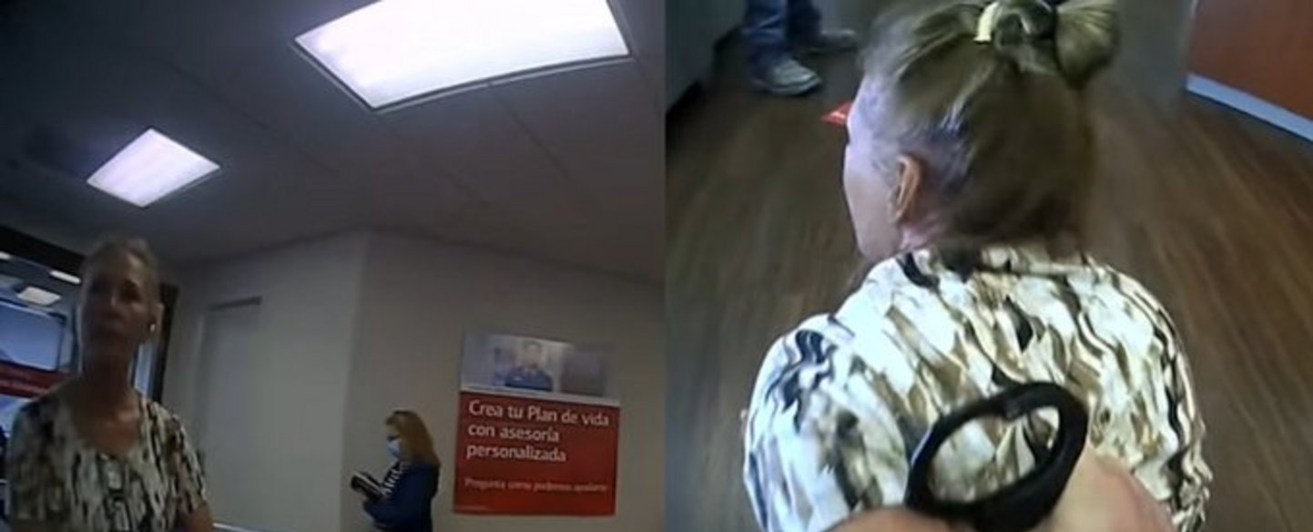 VIDEO | Oficial tira al suelo y arresta a mujer que no usaba mascarilla
