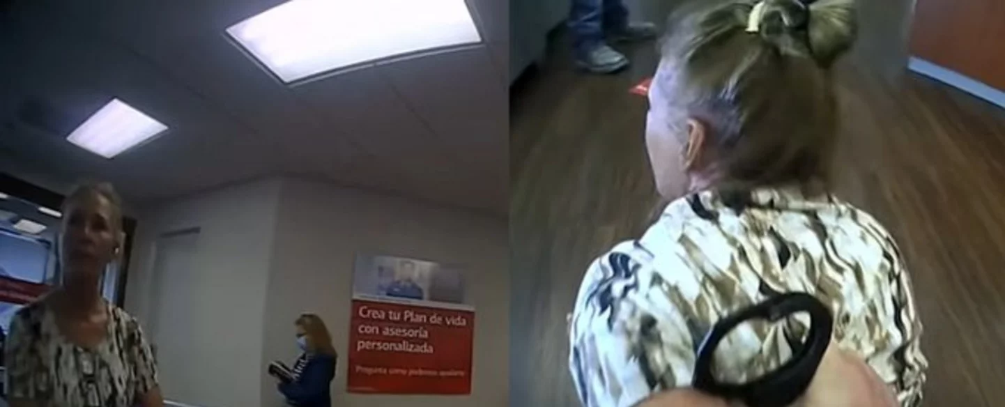 VIDEO | Oficial tira al suelo y arresta a mujer que no usaba mascarilla