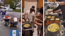 Video| Chapines en EEUU se vuelven virales por hacer tortillas y cocinar en equipo