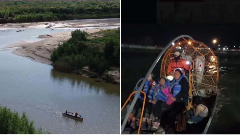 Guatemalteco muere en el Río Bravo, y  en el lugar rescatan a familia también de Guatemala