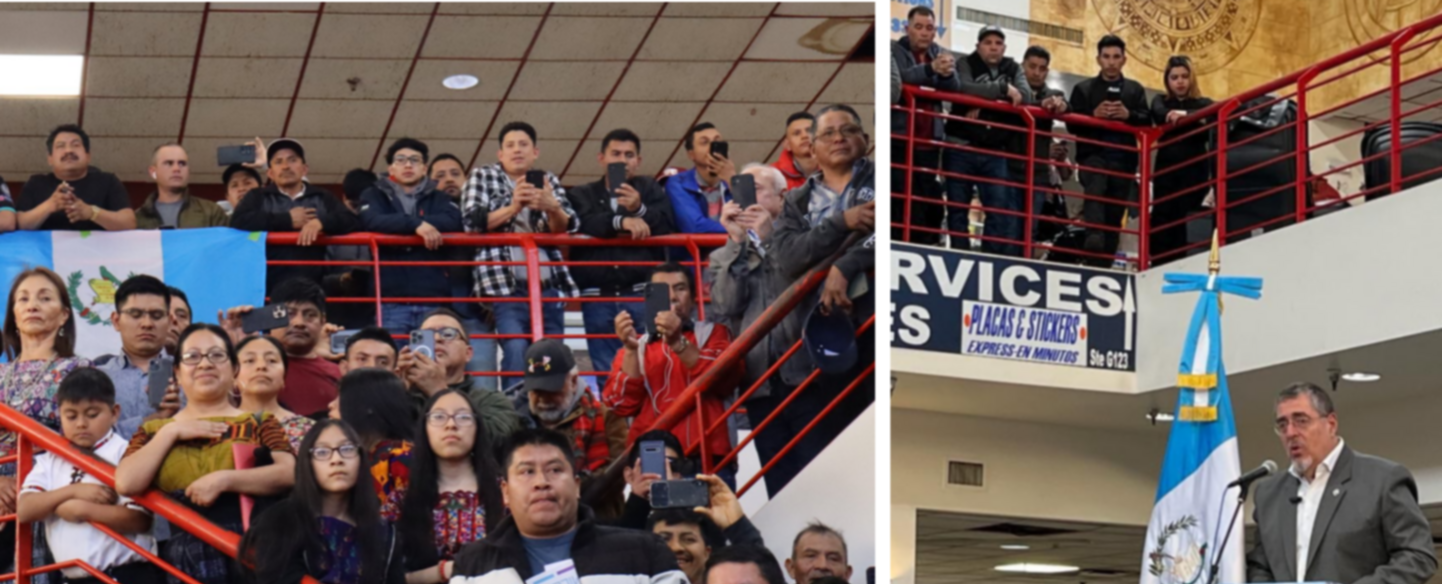 Comunidad inmigrante Guatemalteca en EEUU se reúne con el presidente Arévalo
