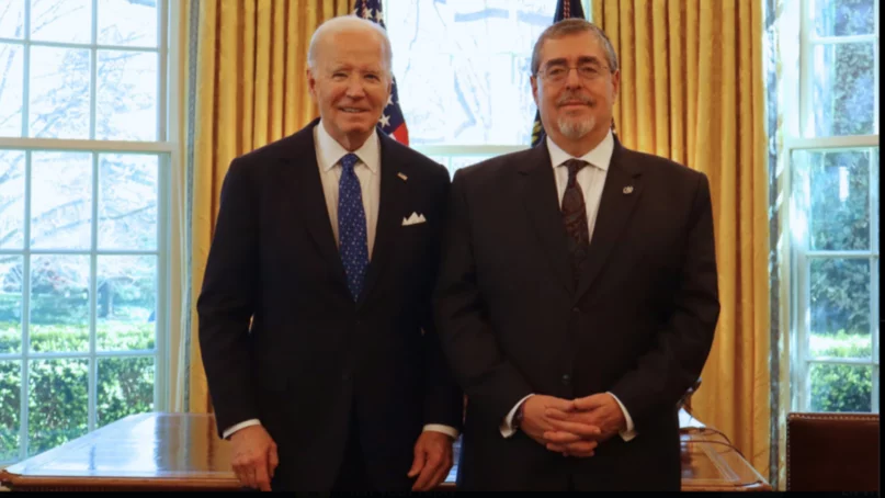 Presidentes Joe Biden y Bernardo Arévalo discuten sobre migración en la Casa Blanca
