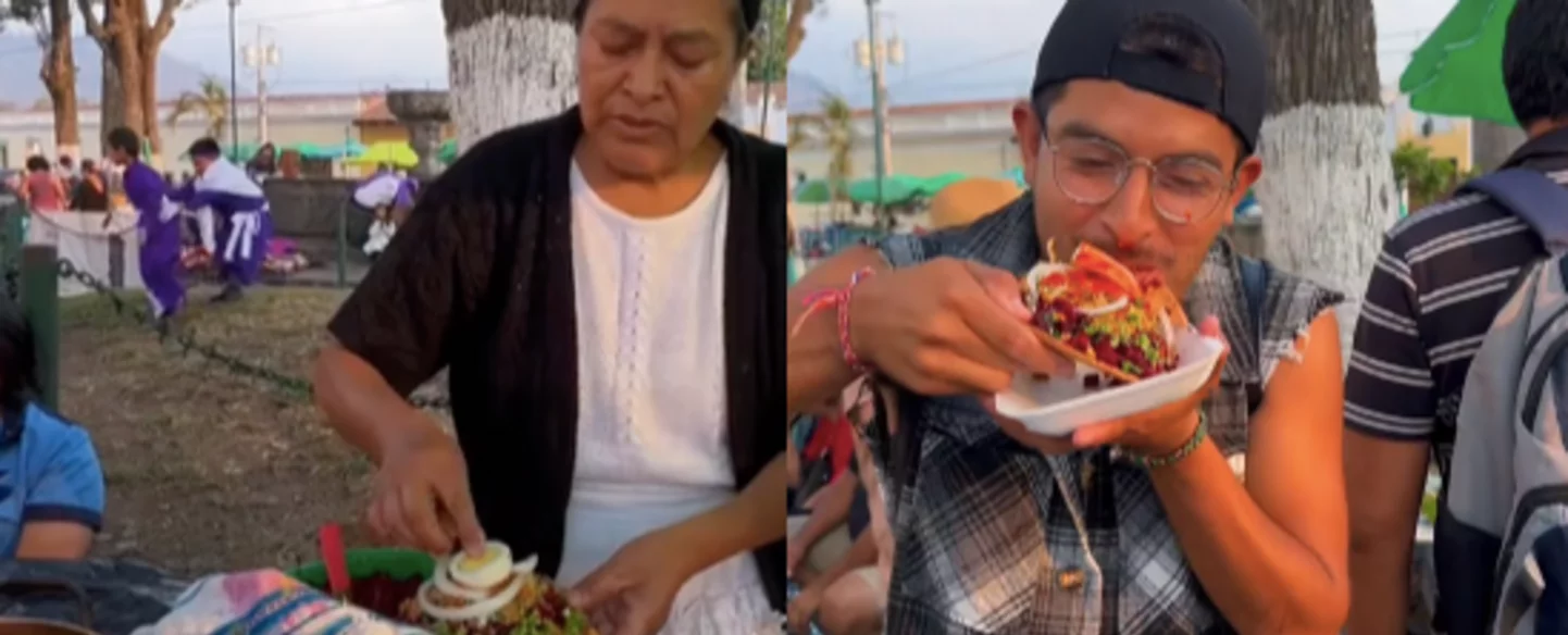 ¡Que delicia! Influencer mexicano se enamora de las enchiladas chapinas