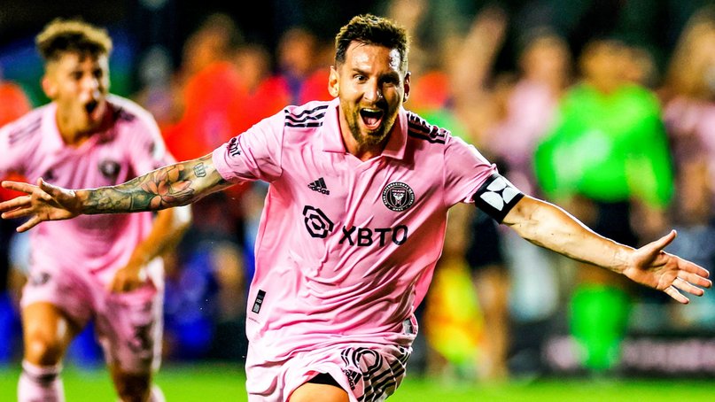 Messi marca el gol del triunfo en su estreno con el Inter Miami