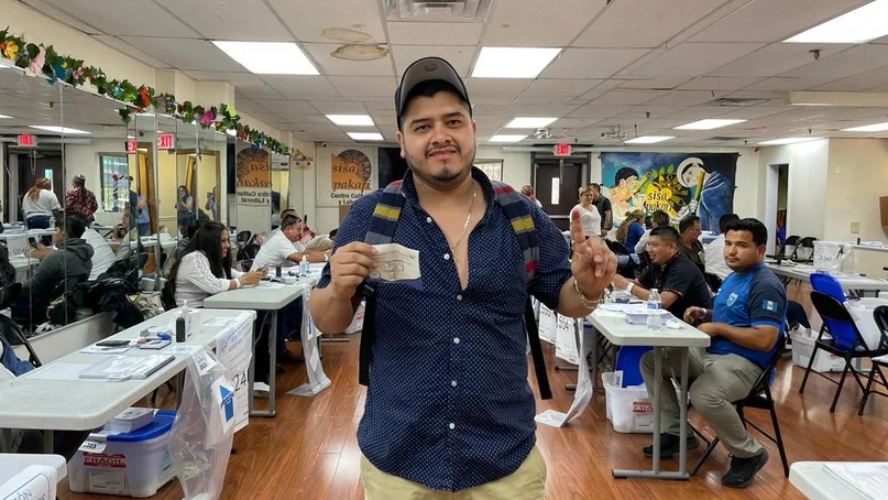 Comunidad chapina en EEUU dice "presente" para votar en la segunda vuelta