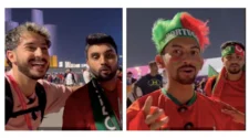 Aficionados portugueses cantan "Yo soy puro Guatemalteco..." en Qatar 