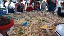 Mira cómo estuvo la elaboración del fiambre gigante en Los Ángeles 