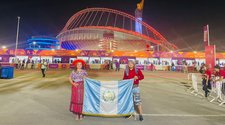 ¡Traje regional de Santiago Atitlán resalta en el Mundial de Qatar!